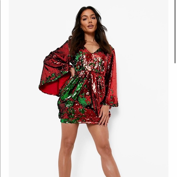 Dresses & Skirts - Boohoo sequin dress size 8